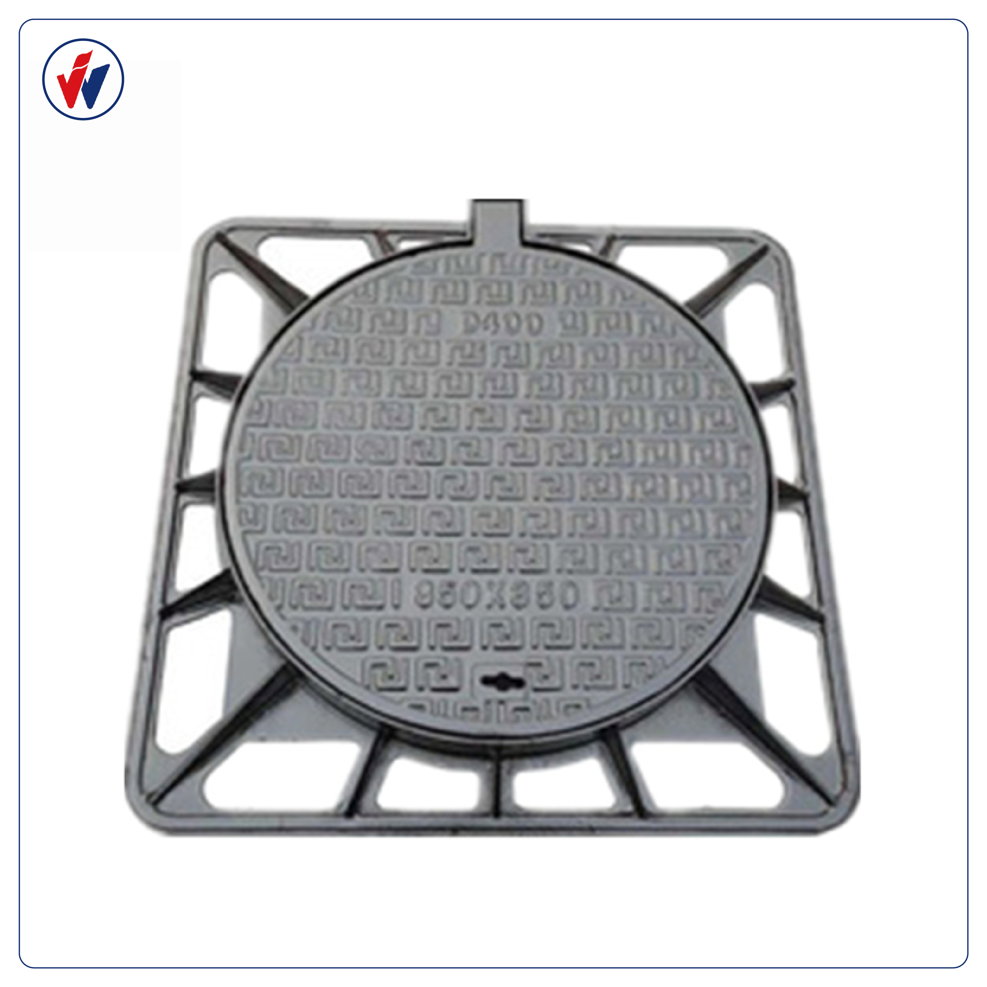 What are the precautions for installing cast iron manhole covers?